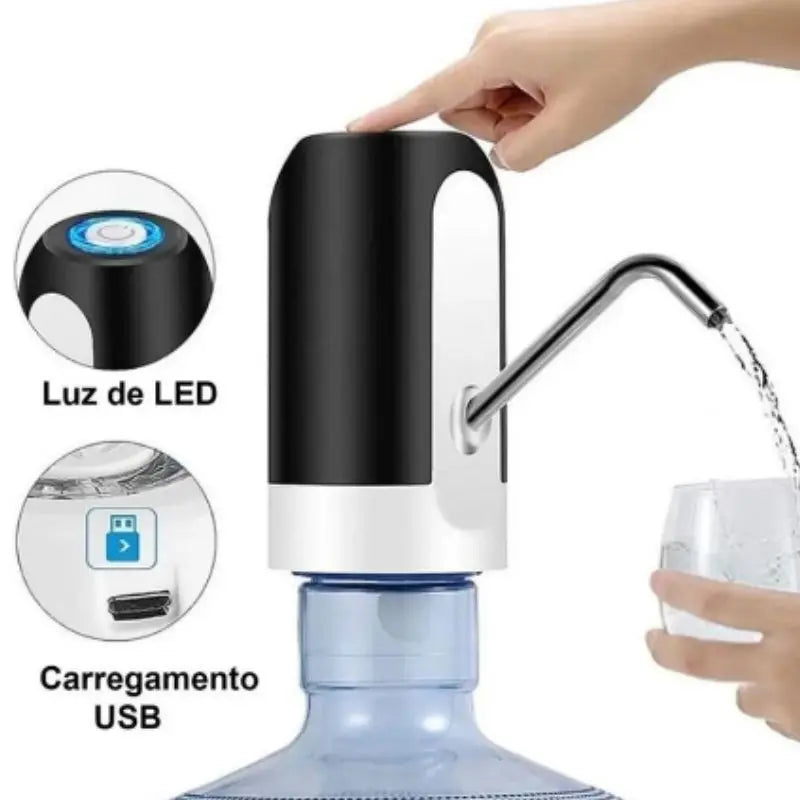 Bomba Elétrica USB para Galão de Água – Universal e Digital