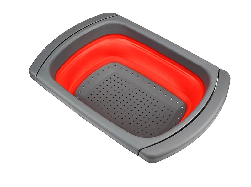 Escorredor Retrátil de Silicone com Alças