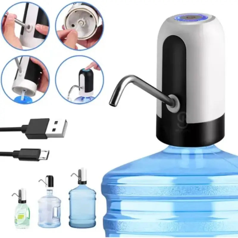 Bomba Elétrica USB para Galão de Água – Universal e Digital