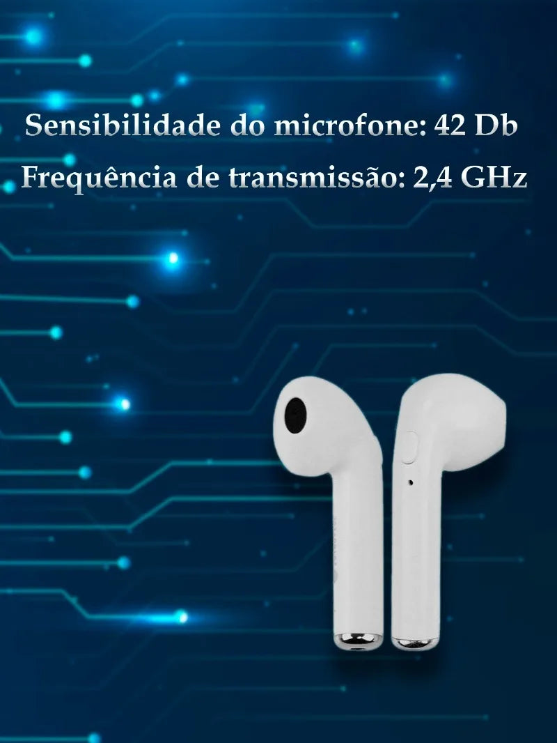 Fone Bluetooth i7S TWS Sem Fio 🎧