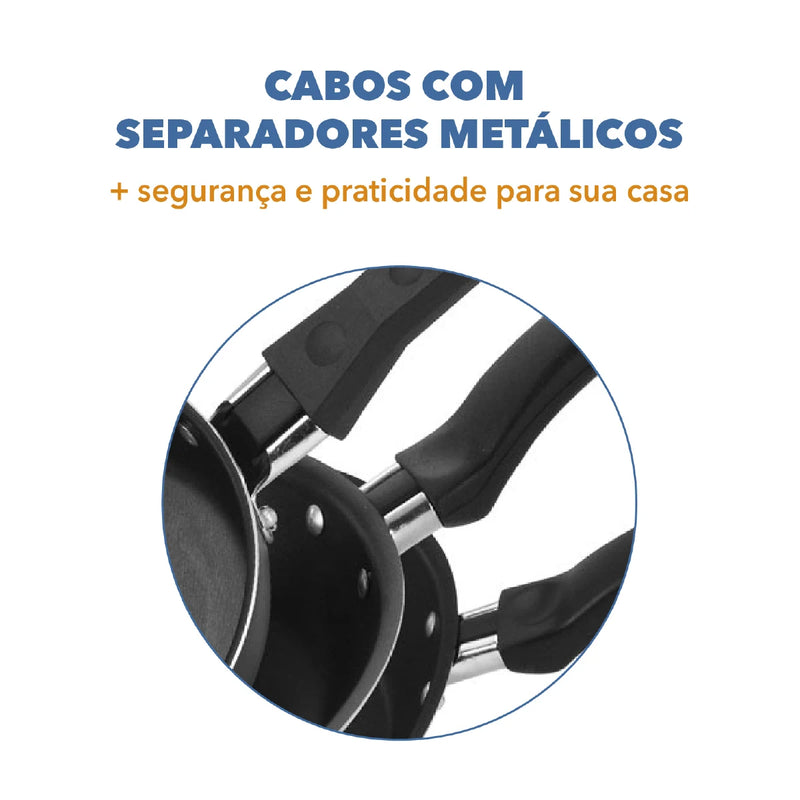 Kit Frigideiras Antiaderentes 3 Peças com Frita Ovo – Globalflon