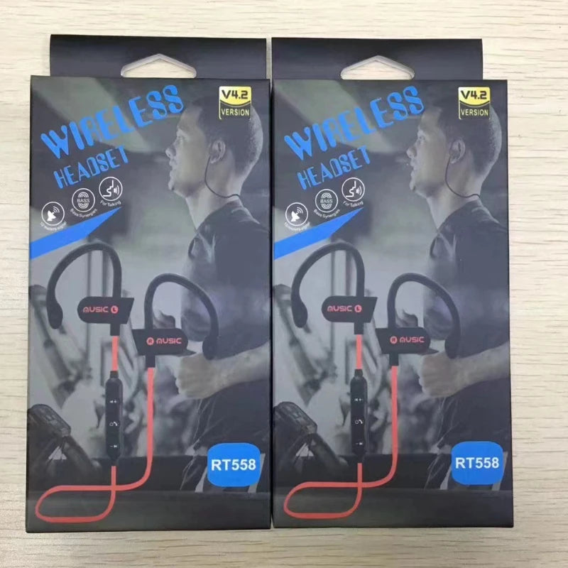 Waterproof Wireless Bluetooth Headphone Sport Music Headphones Stereo Bass Headset with Microphone All Smartphone
