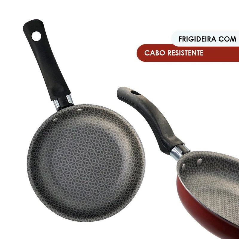 Frigideira para Ovo 14cm – Vermelha